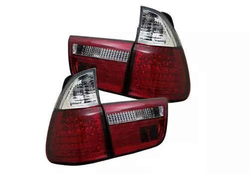 Spyder Auto BMW E53 X5 00-06 4PCS LED Tail Lights Red Clear