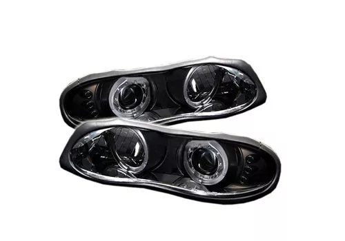 Spyder Auto Chevy Camaro 98-02 Halo LED Projector Headlights Black