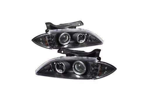 Spyder Auto Chevy Cavalier 95-99 Halo LED Projector Headlights Black