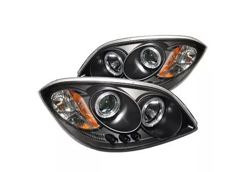 Spyder Auto Chevy Cobalt 05-10 Halo LED Projector Headlights Black