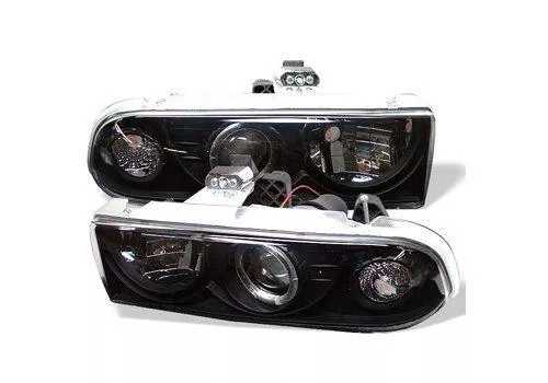 Spyder Auto Chevy S10 98-04 Halo Projector Headlights Black