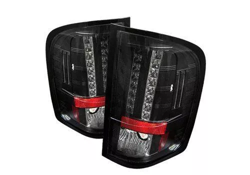 Spyder Auto Chevy Silverado 1500/2500/3500 07-12 LED Tail Lights Black