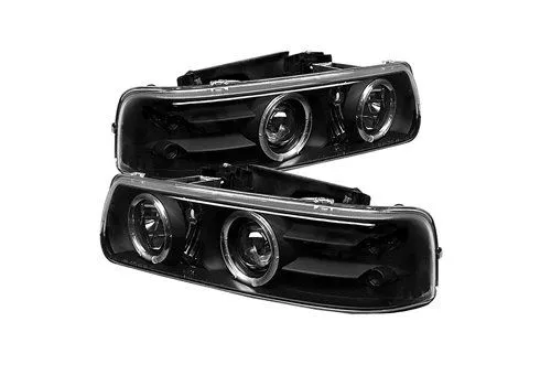 Spyder Auto Chevy Suburban 00-06 Halo LED Projector Headlights Black