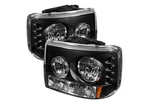 Spyder Auto Chevy Suburban 00-06 LED Crystal Headlights Black