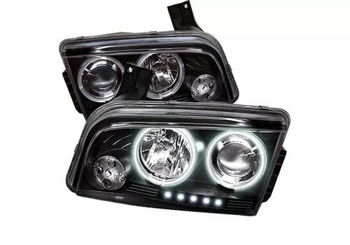 Spyder Auto Dodge Charger 06-10 LED Projector Headlights Black