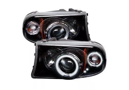 Spyder Auto Dodge Dakota 97-04 1PC CCFL LED Projector Headlights Black