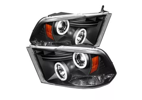 Spyder Auto Dodge Ram 09-12 CCFL LED Projector Headlights Black