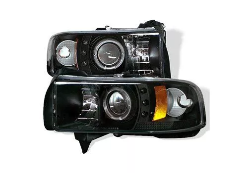 Spyder Auto Dodge Ram 94-011PC CCFL LED Projector Headlights Black