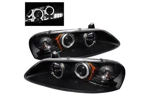 Spyder Auto Dodge Stratus 01-06 4Dr Halo LED Projector Headlamps Black