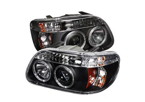 Spyder Auto Ford Explorer 95-01 1PC Halo Projector Headlights Black