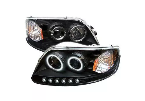 Spyder Auto Ford F150 97-03 1PC CCFL LED Projector Headlights Black