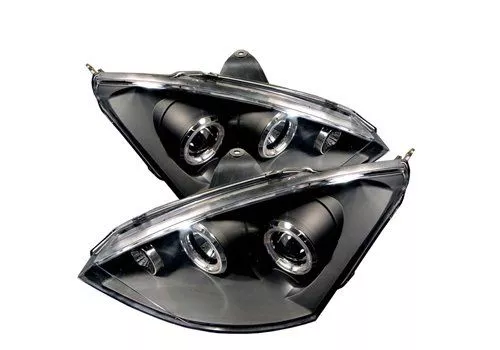 Spyder Auto Ford Focus 00-04 Halo Projector Headlights Black