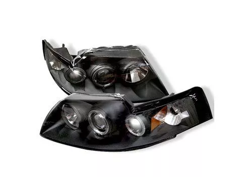 Spyder Auto Ford Mustang 99-04 Halo Projector Headlights Black