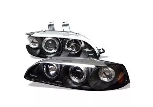 Spyder Auto Honda Civic 92-95 2/3DR Halo Projector Headlights Black