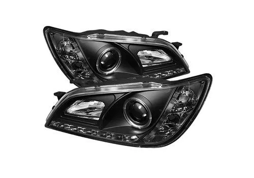 Spyder Auto Lexus IS300 01-05 DRL LED Projector Headlamps Black