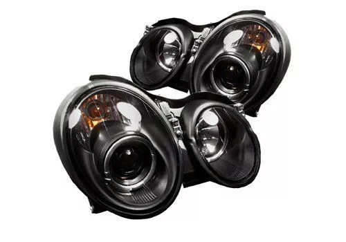 Spyder Auto Mercedes Benz CLK 98-02 Halo Projector Headlights Black