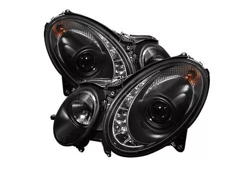 Spyder Auto Mercedes Benz E-Class 03-06 LED Projector Headlamps Black