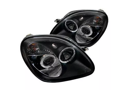 Spyder Auto Mercedes Benz SLK 98-04 Halo Projector Headlights Black