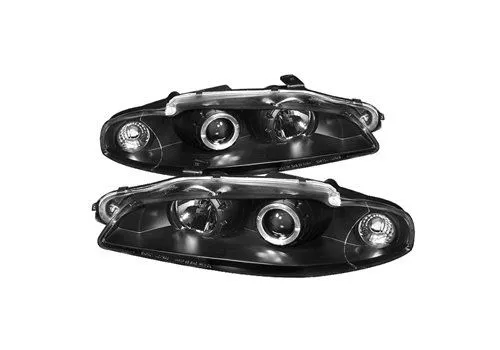 Spyder Auto Mitsubishi Eclipse 97-99 Halo Projector Headlights Black