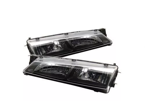 Spyder Auto Nissan 240SX 97-98 Crystal Headlights Black