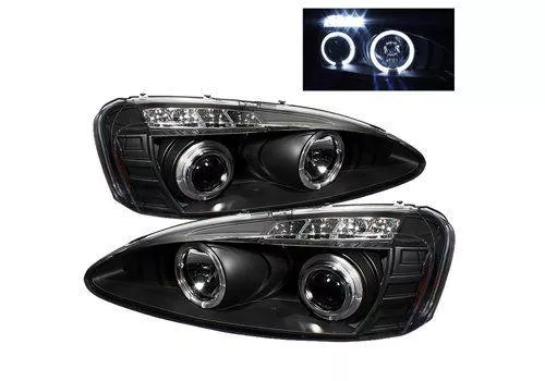Spyder Auto Pontiac Grand Prix 04-08 Halo LED Projector Headlamps Blk