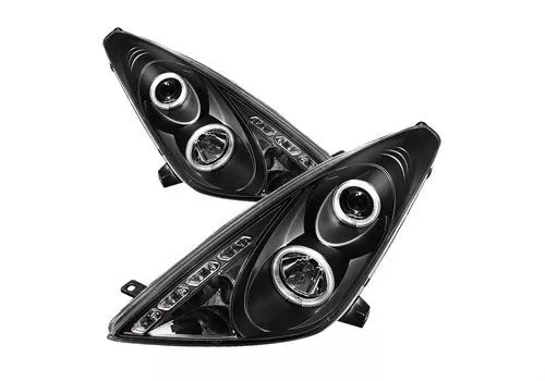 Spyder Auto Toyota Celica 00-05 Halo LED Projector Headlights Black