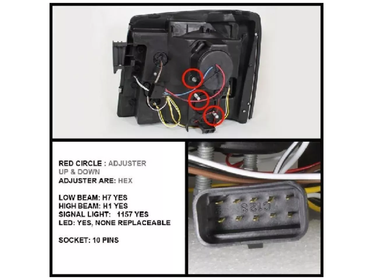 Spyder Cadillac Escalade 02-03 Projector Headlights
