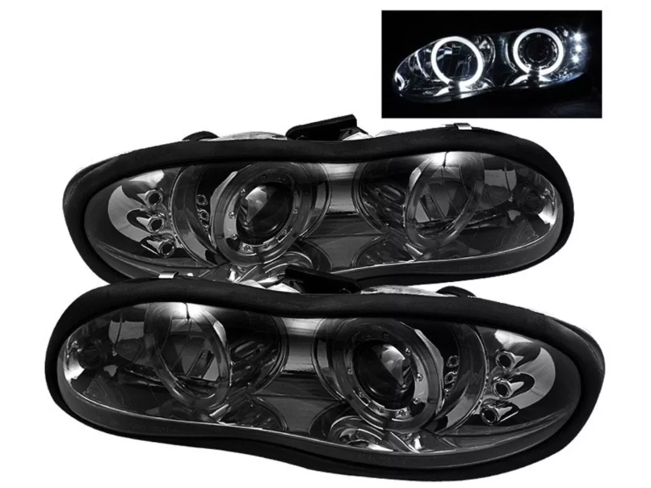Spyder Chevy Camaro 98-02 Projector Headlights - LED Halo