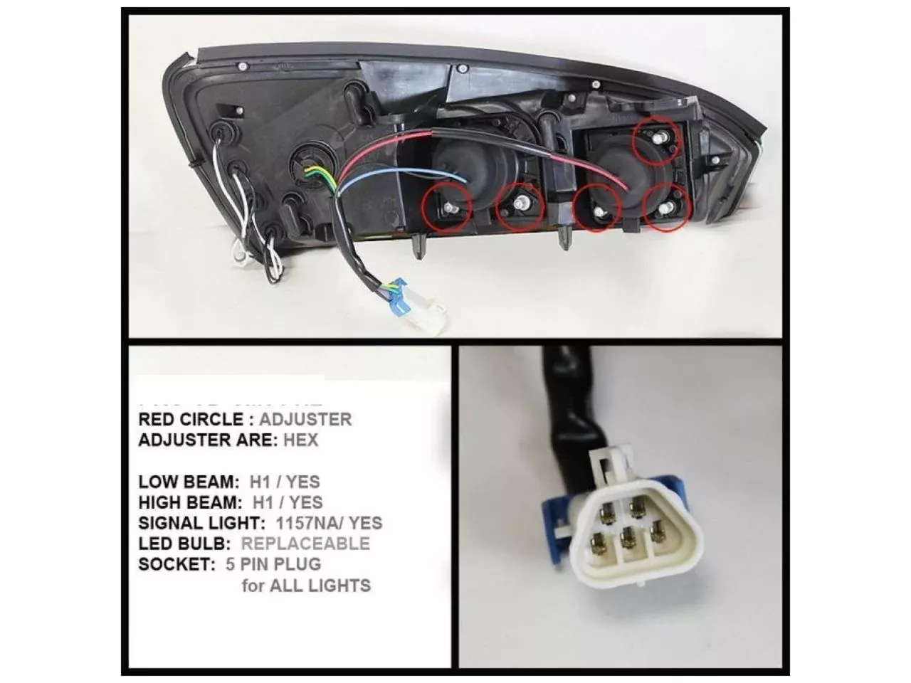 Spyder Chevy Malibu 04-07 Projector Headlights - LED Halo