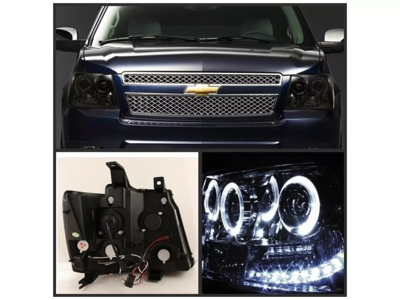 Spyder Chevy Silverado 1500 14-15 Projector Headlights