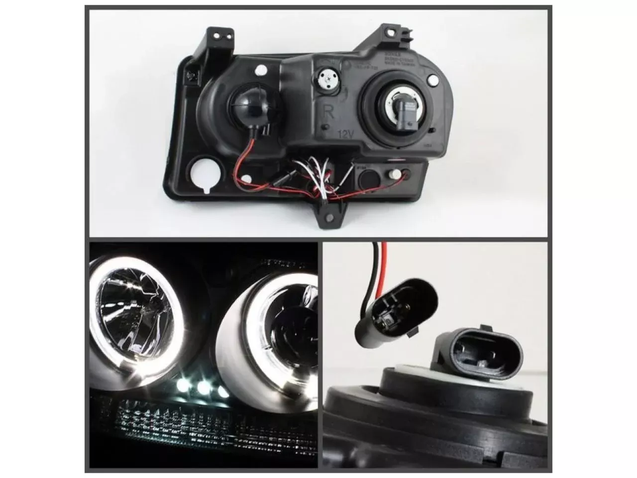 Spyder Chrysler 300 09-10 Projector Headlights – LED Halo