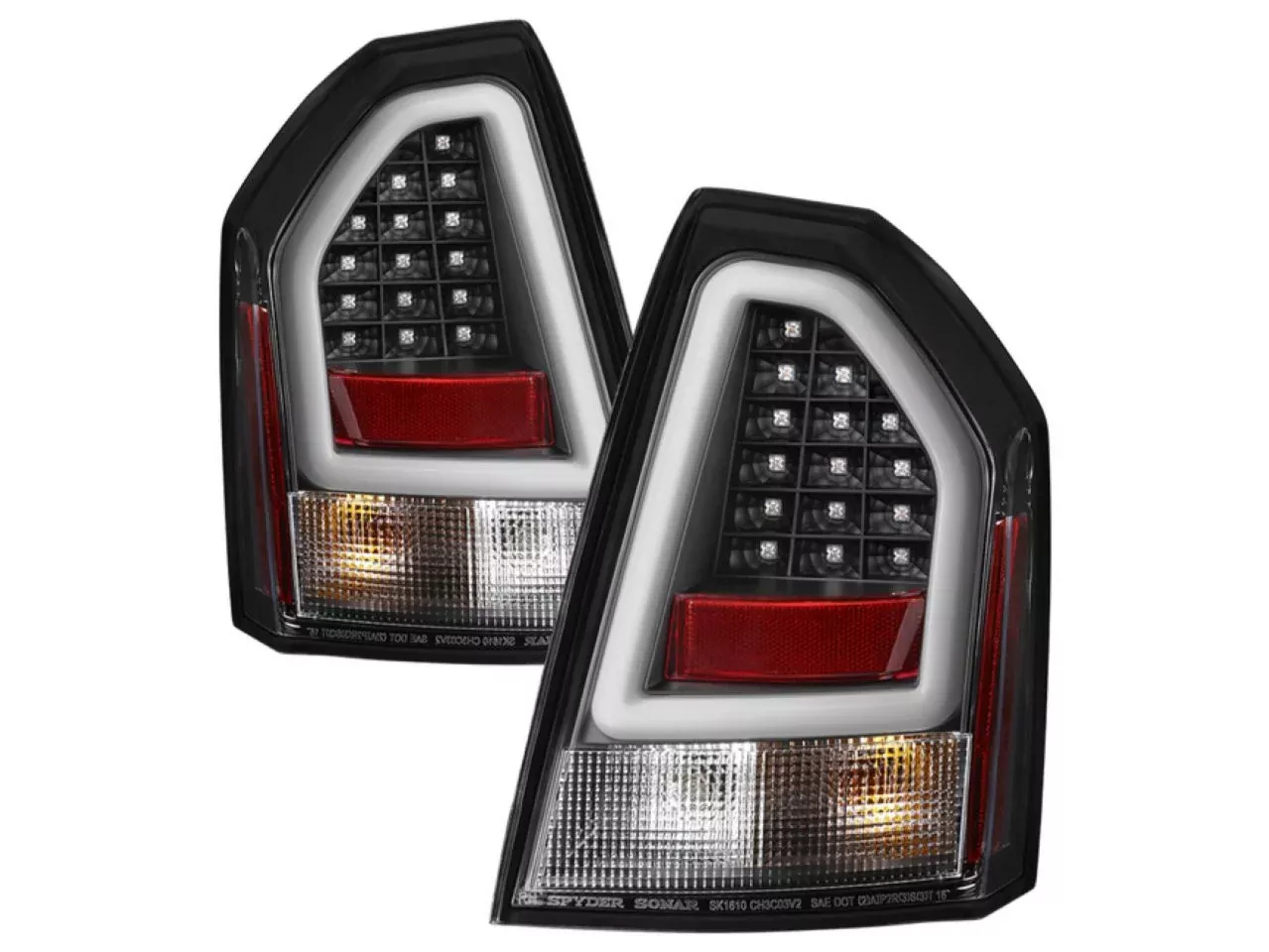 Spyder Chrysler 300C 05-07 Version 2 Light Bar LED - Black
