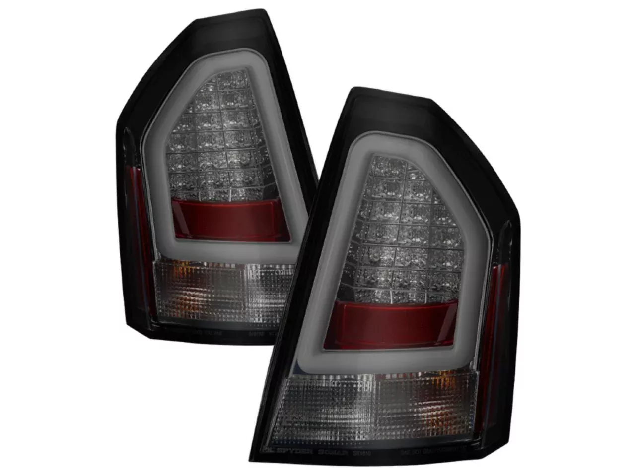 Spyder Chrysler 300C 05-07 Version 2 Light Bar LED Tail Lights - Smoke