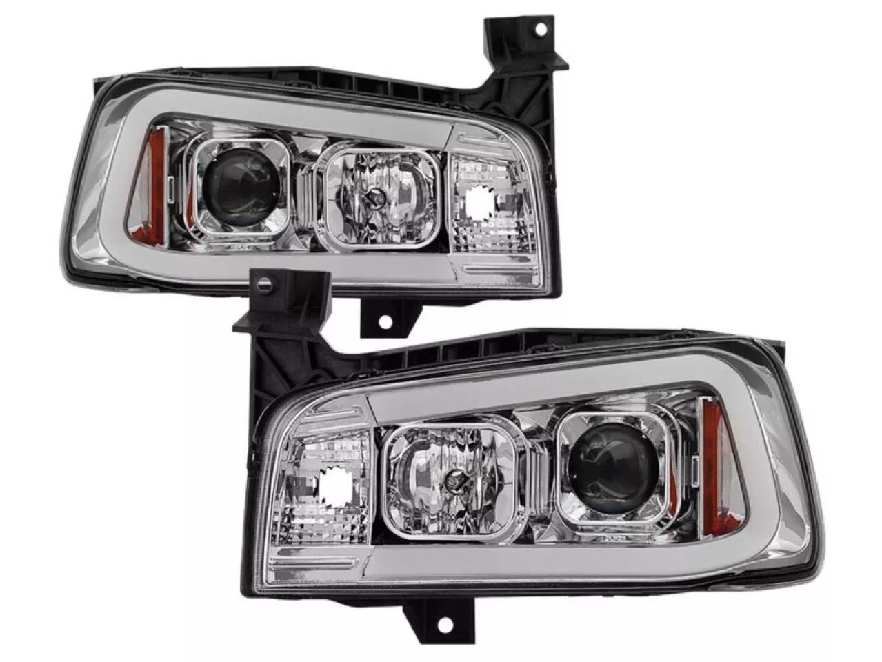 Spyder Dodge Charger 06-10 1 Piece Projector Headlights - Halogen Model Only