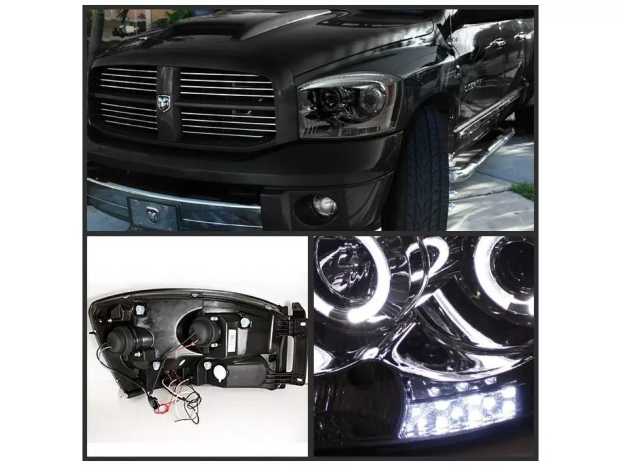 Spyder Dodge Ram 1500 06-08 / Ram 2500/3500 06-09 Projector Headlights – LED