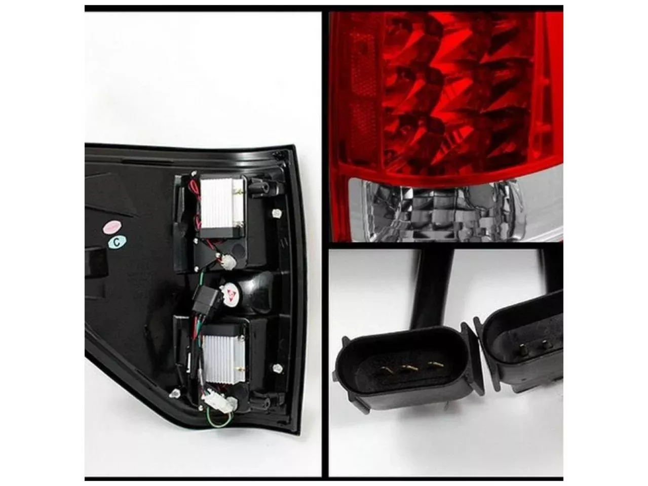 Spyder Ford F150 09-14 LED Tail Lights – Red Clear (SKU #5008534)