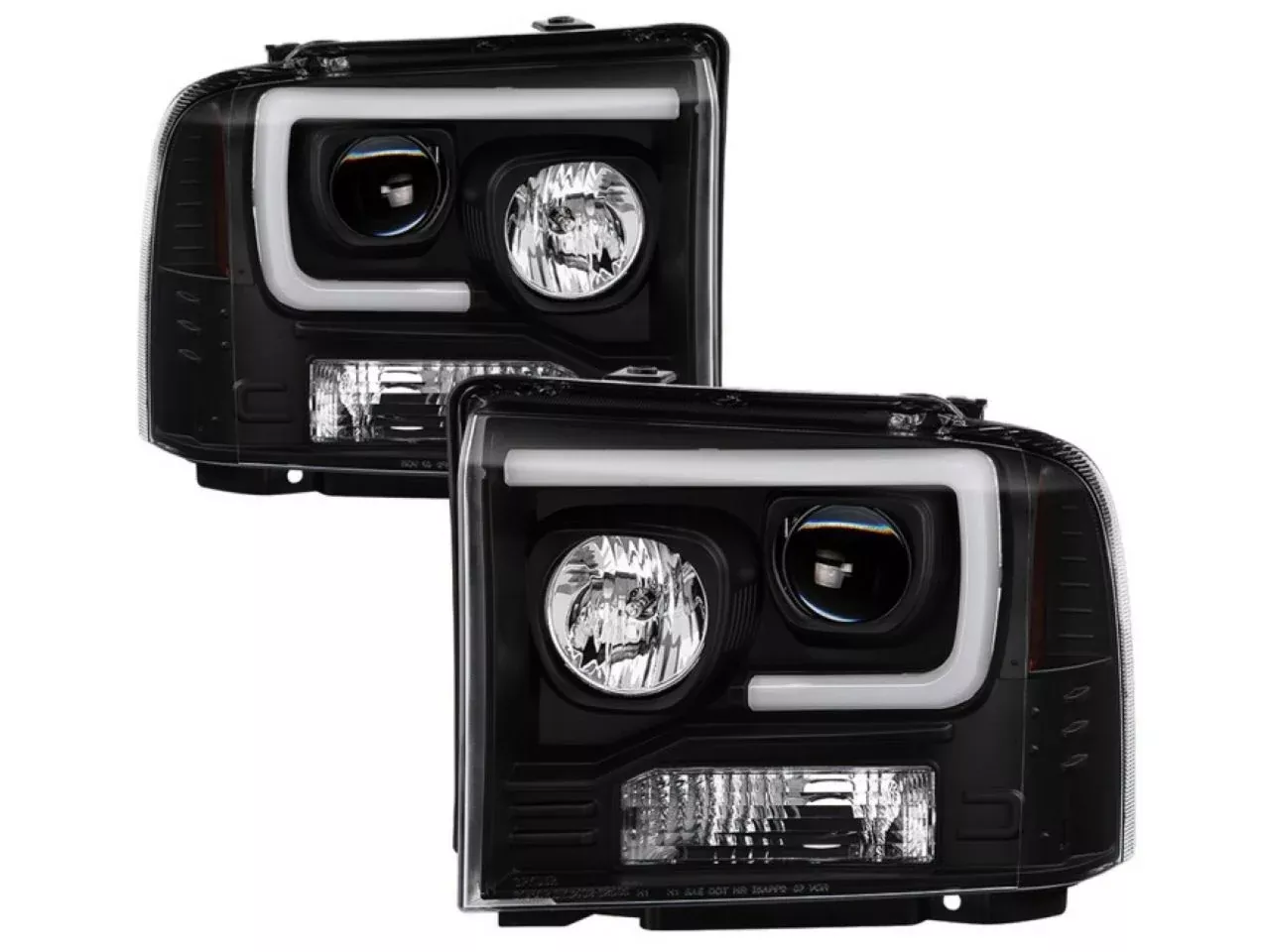 Spyder Ford F250/350/450 Super Duty 05-07 Light Bar Projector Headlights
