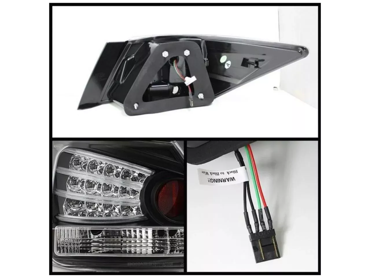Spyder Honda Accord 08-12 4DR LED Tail Lights – Black (SKU #5032621)