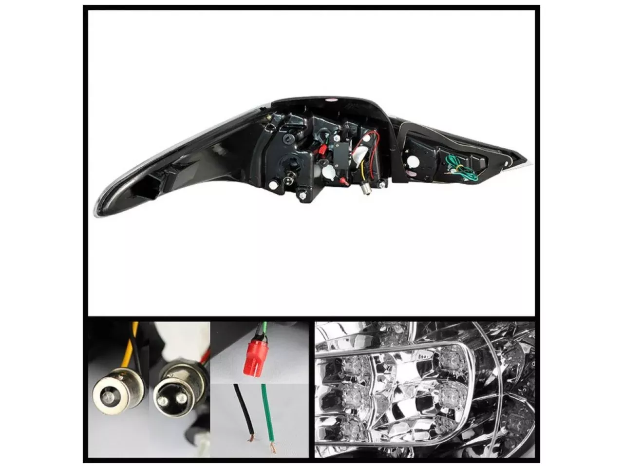 Spyder Hyundai Elantra 11-13 Light Bar LED Tail Lights - Black (SKU #5072788)