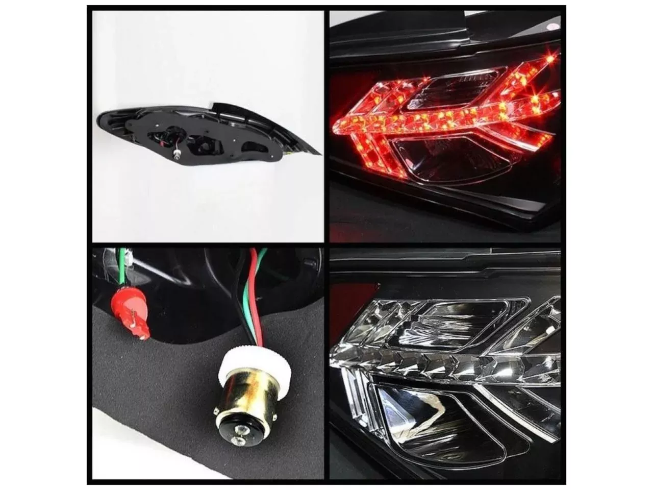 Spyder Hyundai Genesis 10-12 2Dr LED Tail Lights – Black (SKU #5034304)