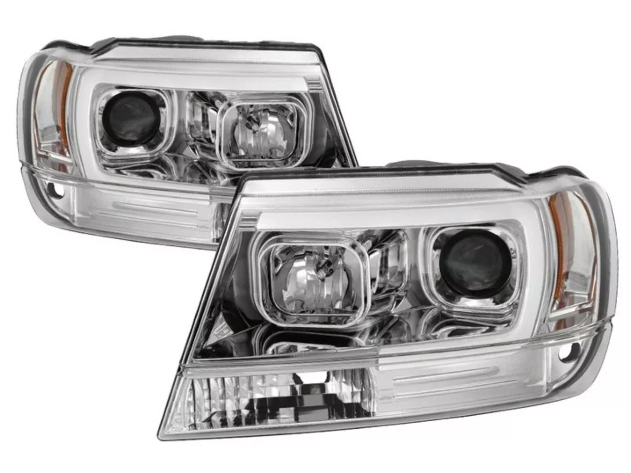 Spyder Jeep Grand Cherokee 99-04 Version 2 Light Bar Projector Headlights