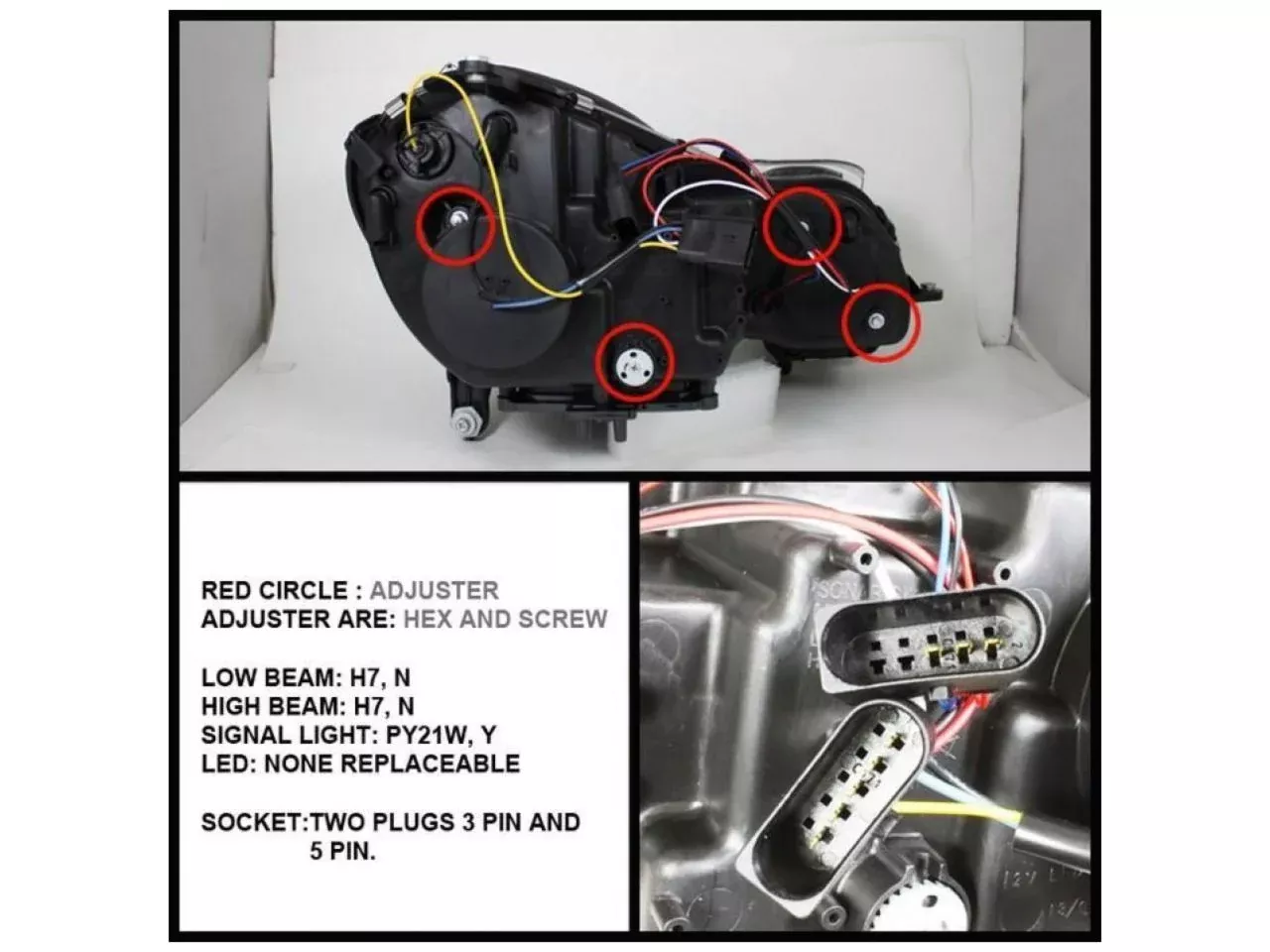 Spyder Mercedes Benz E-Class 07-09 Projector Headlights – Halogen Model