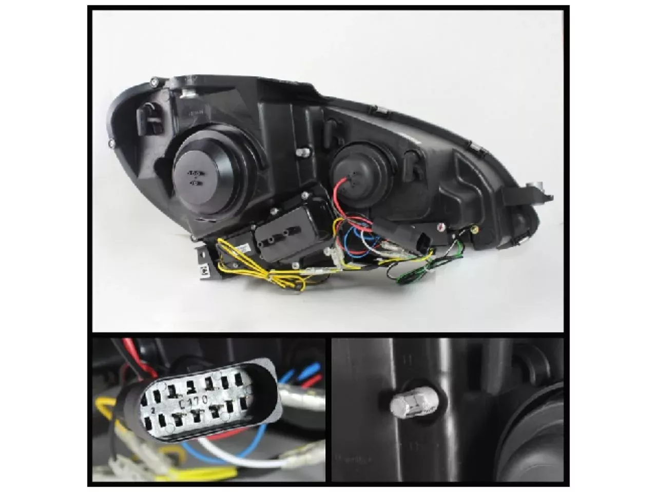 Spyder Mercedes Benz W204 C-Class 12-13 Projector Headlights