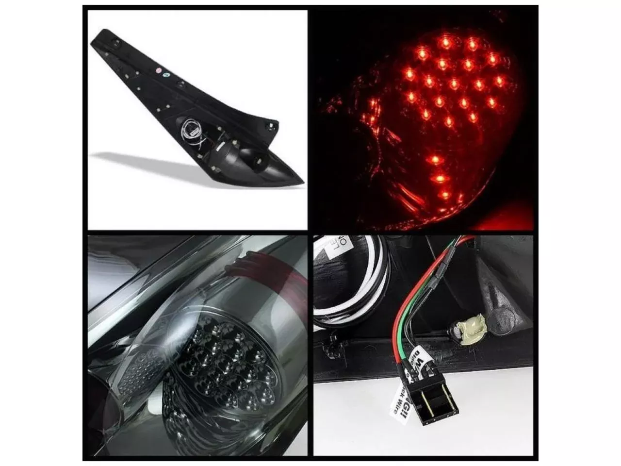 Spyder Nissan 350Z 03-05 LED Tail Lights – Smoke