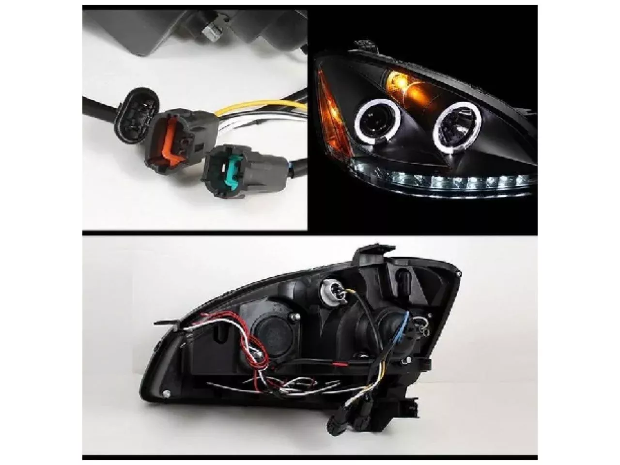 Spyder Nissan Altima 02-04 Projector Headlights - Halogen Model Only