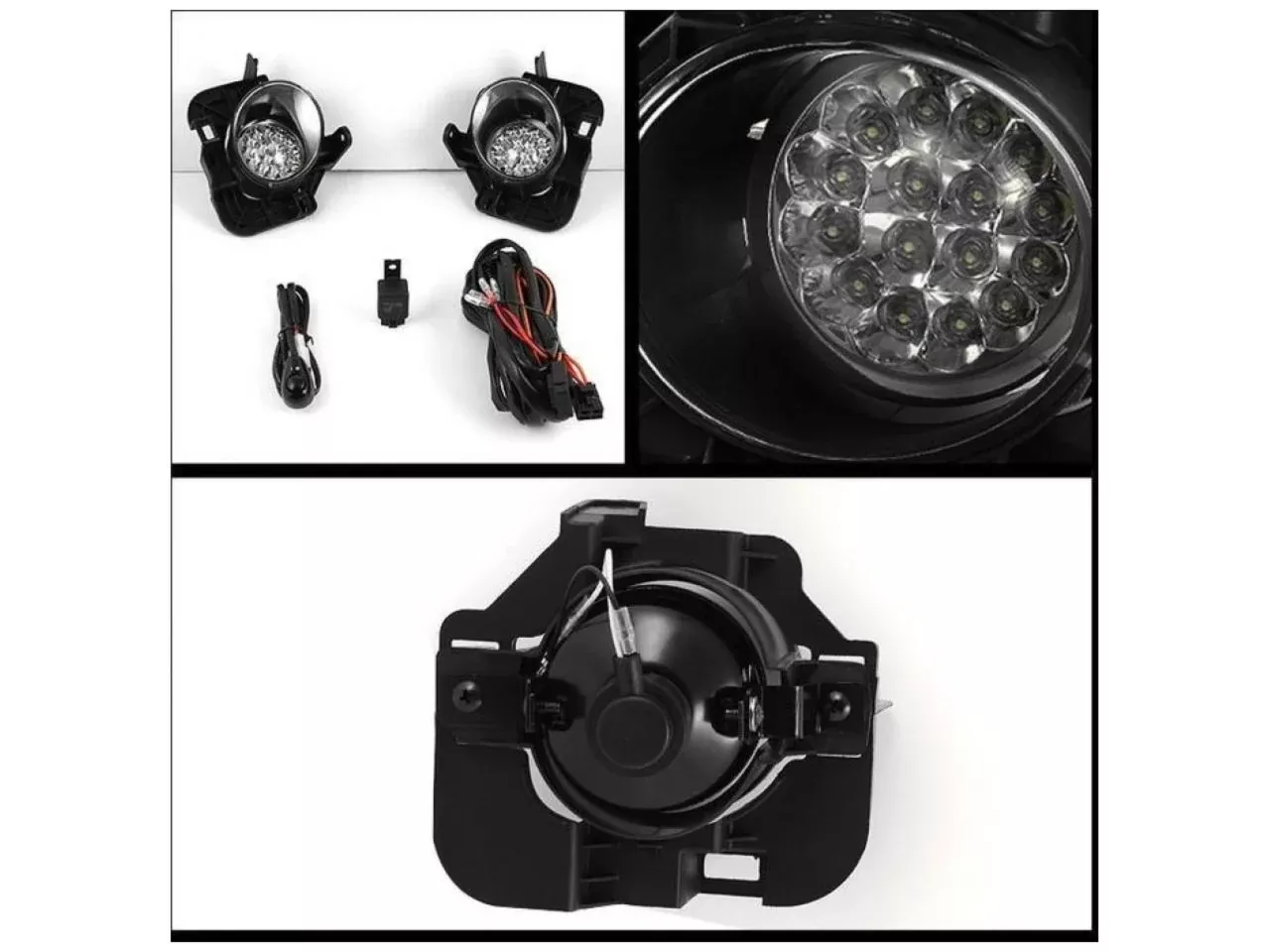 Spyder Nissan Altima 07-09 4Dr LED Fog Lights w/Switch – Clear