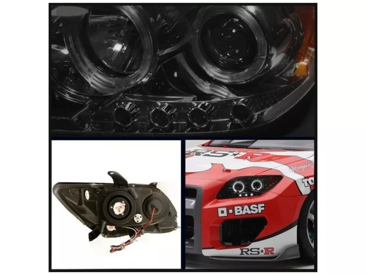 Spyder Scion TC 05-07 Projector Headlights – LED Halo -Replaceable LED