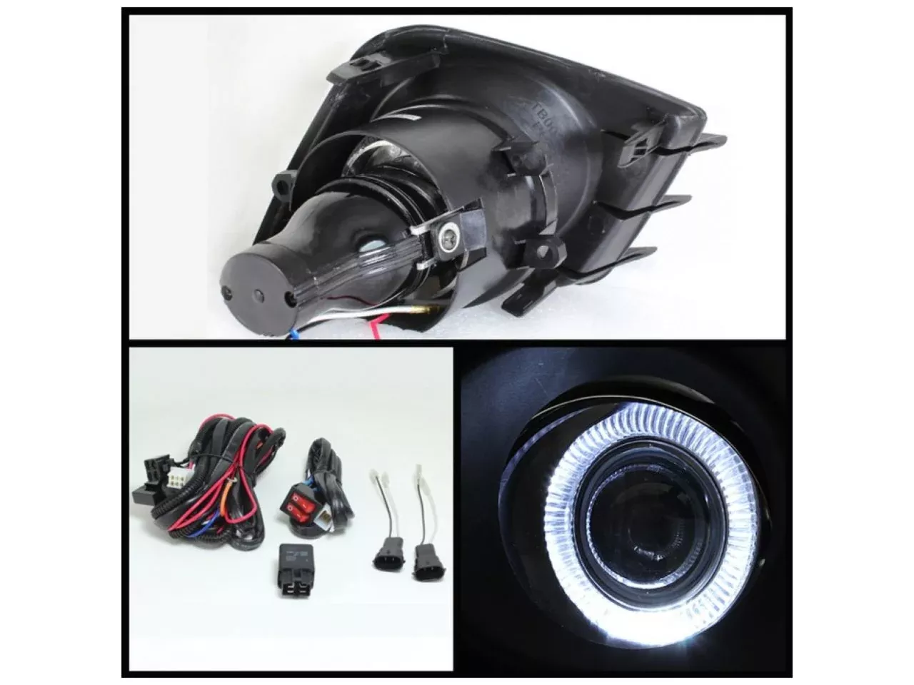 Spyder Scion TC 2011-2013 Halo Projector Fog Lights w/Switch – Clear
