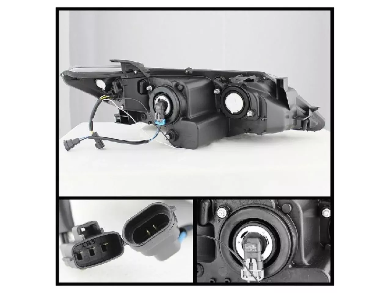 Spyder Toyota Camry 12-14 Projector Headlights – DRL – Black – High 9005