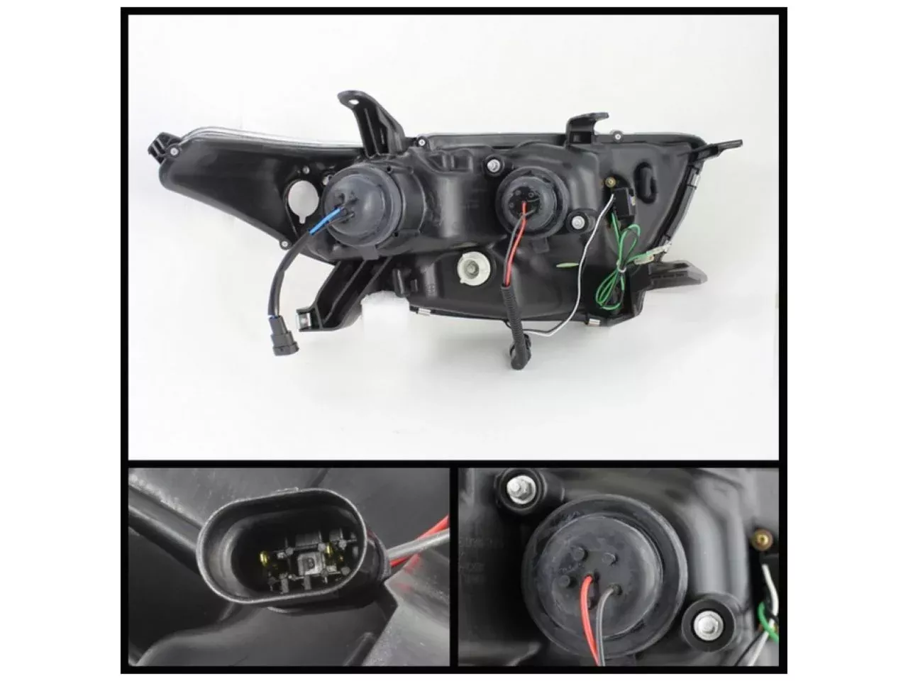 Spyder Toyota Highlander 11-13 Projector Headlights – 3D DRL